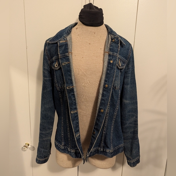 For Joseph Denim Jacket - Blue Jean Button Up Coat - Medium - Picture 6 of 11